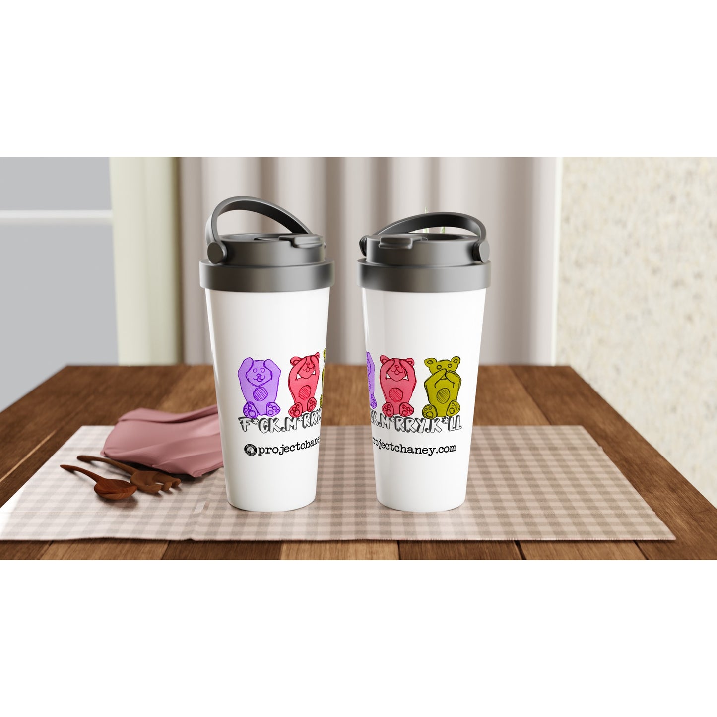 FMK Gummies 15oz Stainless Steel Travel Mug
