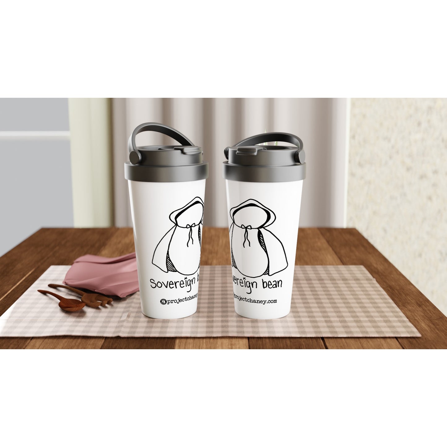 Sovereign Bean 15oz Stainless Steel Travel Mug