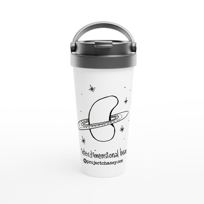 Interdimentional Bean 15oz Stainless Steel Travel Mug