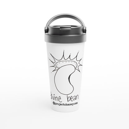 Divine Bean 15oz Stainless Steel Travel Mug