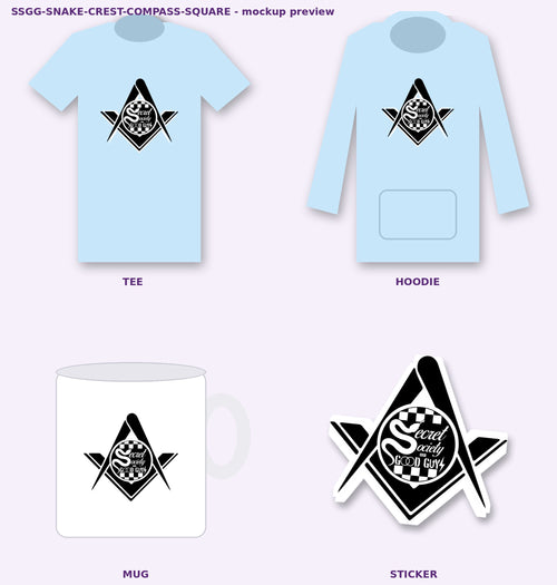 ssgg snake crest compass square mockups